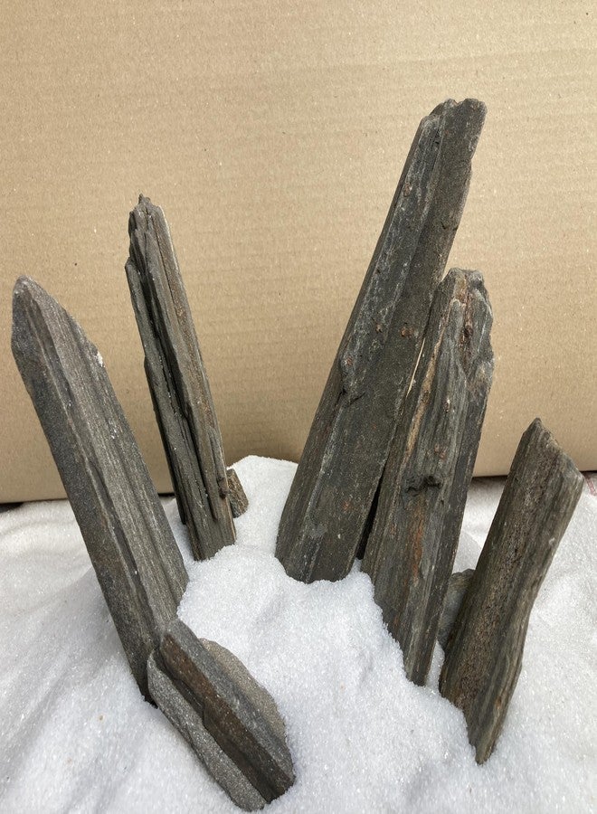 RUKDA Iwagumi Aquascaping Rocks - Natural Gneiss Stones for Aquarium, pH Neutral, Safe for Fish & Shrimp, Mountain Cliff Style - Image 5